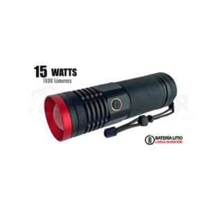 LINTERNA RECARGABLE 15W 1000 LM TACTICO IP44  850M (OPALUX)