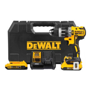 TALADRO PERCUTOR 1/2"  20V. 2BAT. 2AH XR METAL BRUSHLESS (DEWALT)